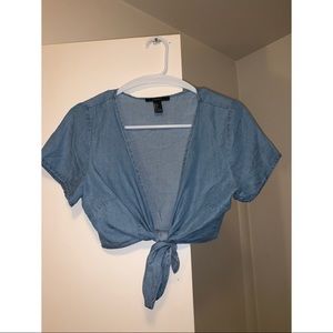 Denim Crop Top